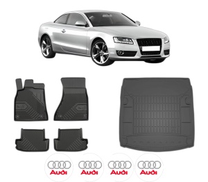 Set Covorase Presuri Auto Si Tavita Portbagaj AUDI A5 (8T3) din 2007-2017 AUDI - Img 2