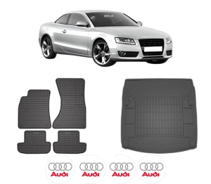 Set Covorase Presuri Auto Si Tavita Portbagaj AUDI A5 (8T3) din 2007-2017 AUDI - Img 2