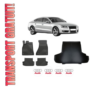 Set Covorase Presuri Auto Si Tavita Portbagaj AUDI A5 Sportback (8TA) din 2009-2017 AUDI