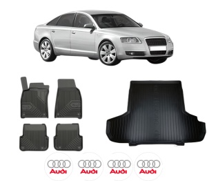 Set Covorase Presuri Auto Si Tavita Portbagaj AUDI A6 C6 (4F2) din 2004-2011 AUDI - Img 2