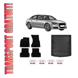 Set Covorase Presuri Auto Si Tavita Portbagaj AUDI A6 C7 (4G2, 4GC) din 2010-2018 AUDI
