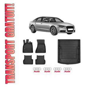 Set Covorase Presuri Auto Si Tavita Portbagaj AUDI A6 C7 (4G2, 4GC) din 2010-2018 AUDI