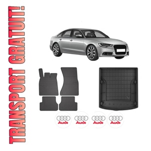Set Covorase Presuri Auto Si Tavita Portbagaj AUDI A6 C7 (4G2, 4GC) din 2010-2018 AUDI