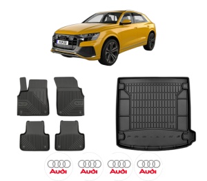 Set Covorase Presuri Auto Si Tavita Portbagaj AUDI Q8 (4MN, 4MT) din 2018-2024 AUDI - Img 2