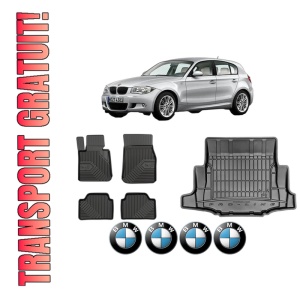 Set Covorase Presuri Auto Si Tavita Portbagaj BMW Seria 1 (E87) din 2004-2011 BMW