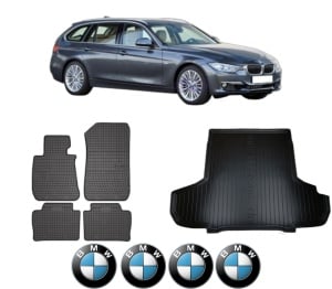 Set Covorase Presuri Auto Si Tavita Portbagaj BMW Seria 3 Touring Van (F31) din 2012-2019 BMW - Img 2