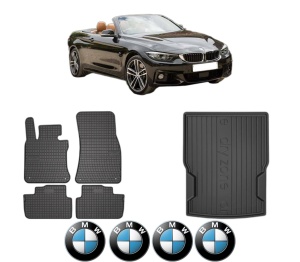 Set Covorase Presuri Auto Si Tavita Portbagaj BMW Seria 4 Convertible (F33, F83) din 2013-2020 BMW - Img 2