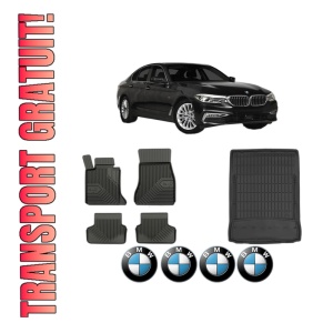 Set Covorase Presuri Auto Si Tavita Portbagaj BMW Seria 5 (G30, F90) din 2016-2023 BMW