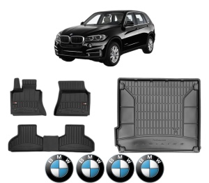 Set Covorase Presuri Auto Si Tavita Portbagaj BMW Seria X5 (F15, F85) din 2013-2018 BMW - Img 2