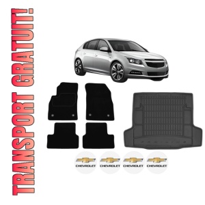 Set Covorase Presuri Auto Si Tavita Portbagaj CHEVROLET CRUZE Hatchback (J305) din 2011-2015 CHEVROLET