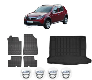 Set Covorase Presuri Auto Si Tavita Portbagaj DACIA SANDERO din 2008-2020 DACIA - Img 2