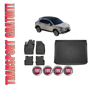 Set Covorase Presuri Auto Si Tavita Portbagaj FIAT 500X (334_) din 2014-2022 FIAT