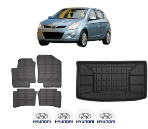 Set Covorase Presuri Auto Si Tavita Portbagaj HYUNDAI i20 I (PB, PBT) din 2008-2015 HYUNDAI - Img 2