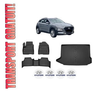 Set Covorase Presuri Auto Si Tavita Portbagaj HYUNDAI KONA (OS, OSE, OSI) din 2017-2023 HYUNDAI