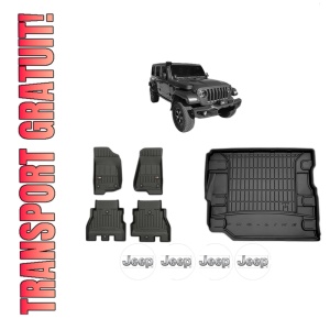 Set Covorase Presuri Auto Si Tavita Portbagaj JEEP WRANGLER IV (JL) din 2017 JEEP