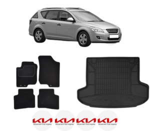 Set Covorase Presuri Auto Si Tavita Portbagaj KIA CEE'D SW (ED) din 2007-2012 KIA - Img 2