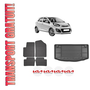Set Covorase Presuri Auto Si Tavita Portbagaj KIA PICANTO II (TA) din 2011-2017 KIA