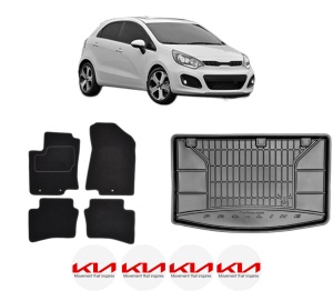 Set Covorase Presuri Auto Si Tavita Portbagaj KIA RIO III (UB) din 2011-2017 KIA - Img 2