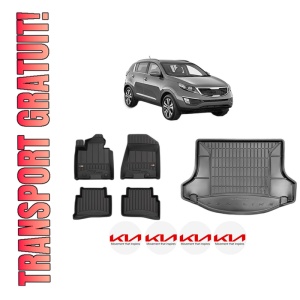 Set Covorase Presuri Auto Si Tavita Portbagaj KIA SPORTAGE III (SL) din 2010-2016 KIA