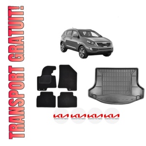 Set Covorase Presuri Auto Si Tavita Portbagaj KIA SPORTAGE III (SL) din 2010-2016 KIA