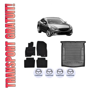 Set Covorase Presuri Auto Si Tavita Portbagaj MAZDA 6 Saloon (GJ, GL) din 2012-2020 MAZDA