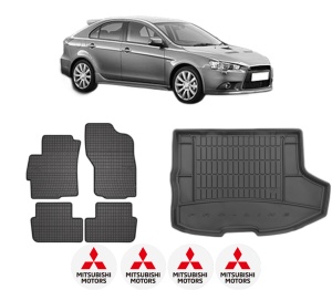Set Covorase Presuri Auto Si Tavita Portbagaj MITSUBISHI LANCER VIII Sportback (CX_A) din 2008-2010 MITSUBISHI - Img 2