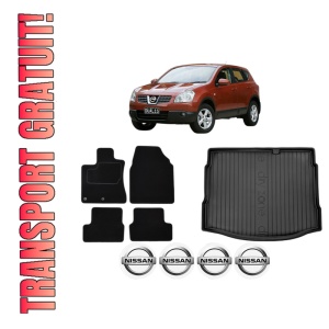 Set Covorase Presuri Auto Si Tavita Portbagaj NISSAN QASHQAI I (J10, NJ10) din 2006-2014 NISSAN