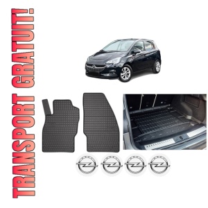 Set Covorase Presuri Auto Si Tavita Portbagaj OPEL CORSA E Hatchback Van (X15) din 2014-2015 OPEL