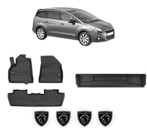 Set Covorase Presuri Auto Si Tavita Portbagaj PEUGEOT 5008 (0U_, 0E_) din 2009-2017 PEUGEOT - Img 2