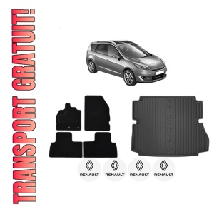 Set Covorase Presuri Auto Si Tavita Portbagaj RENAULT GRAND SCENIC III (JZ0/1_) din 2009-2016 RENAULT