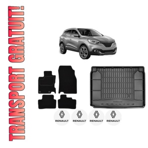 Set Covorase Presuri Auto Si Tavita Portbagaj RENAULT KADJAR (HA_, HL_) din 2015-2021 RENAULT