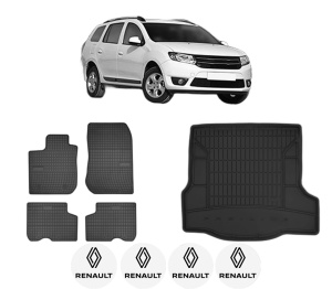 Set Covorase Presuri Auto Si Tavita Portbagaj RENAULT LOGAN II Estate (K8_) din 2013-2020 RENAULT - Img 2