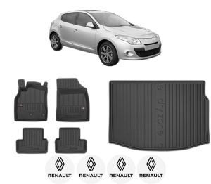 Set Covorase Presuri Auto Si Tavita Portbagaj RENAULT MEGANE III Hatchback Van (BZ_) din 2008-2015 RENAULT - Img 2