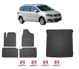 Set Covorase Presuri Auto Si Tavita Portbagaj SEAT ALHAMBRA (710, 711) din 2010-2022 SEAT - Img 2