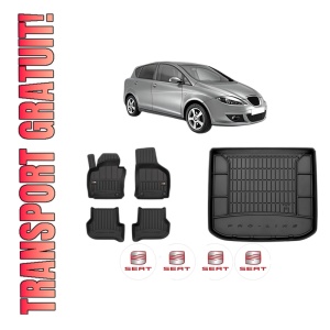Set Covorase Presuri Auto Si Tavita Portbagaj SEAT TOLEDO III (5P2) din 2004-2009 SEAT