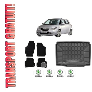Set Covorase Presuri Auto Si Tavita Portbagaj SKODA FABIA II (542) din 2006-2014 SKODA