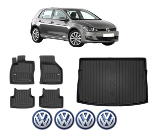 Set Covorase Presuri Auto Si Tavita Portbagaj Volkswagen GOLF VII (5G1, BQ1, BE1, BE2) din 2012-2021 Volkswagen - Img 2
