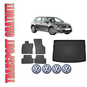 Set Covorase Presuri Auto Si Tavita Portbagaj Volkswagen GOLF VII (5G1, BQ1, BE1, BE2) din 2012-2021 Volkswagen