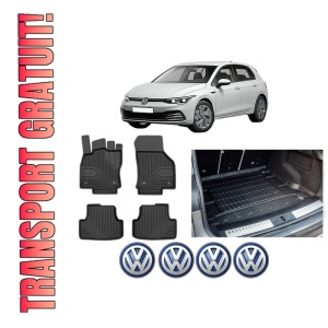 Set Covorase Presuri Auto Si Tavita Portbagaj Volkswagen GOLF VIII (CD1, DA1) din 2019-2024 Volkswagen