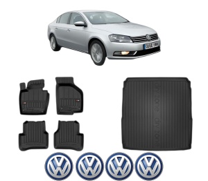 Set Covorase Presuri Auto Si Tavita Portbagaj Volkswagen PASSAT B7 (A32, A33) din 2011-2020 Volkswagen - Img 2