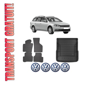 Set Covorase Presuri Auto Si Tavita Portbagaj Volkswagen PASSAT B7 Variant (365) din 2010-2015 Volkswagen