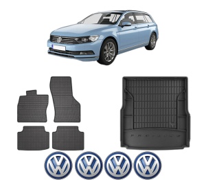 Set Covorase Presuri Auto Si Tavita Portbagaj Volkswagen PASSAT B8 Variant (3G5, CB5) din 2014-2024 Volkswagen - Img 2