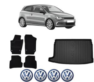 Set Covorase Presuri Auto Si Tavita Portbagaj Volkswagen POLO V (6R1, 6C1) din 2009-2022 Volkswagen - Img 2