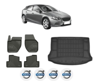 Set Covorase Presuri Auto Si Tavita Portbagaj VOLVO V40 Hatchback (525) din 2012-2019 VOLVO - Img 2