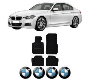 Set Covorase Presuri BMW Seria 3 (F30, F80) din 2011-2018, Auto, Material Textil Mocheta, BMW - Img 2