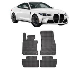 Set covorase presuri BMW Seria 4 Coupe (G22, G82) din 2020-2021, auto, din cauciuc thermoplastic, BMW Seria - Img 2