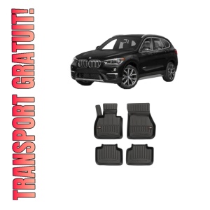 Set covorase presuri BMW Seria X1 | F48 din 2006-2014, auto, din cauciuc thermoplastic, BMW Seria