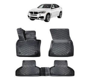 Set covorase presuri BMW Seria X6 F16 din 2014-2019, auto, din cauciuc thermoplastic - Img 2