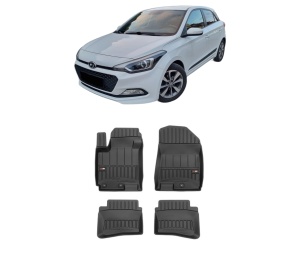 Set covorase presuri HYUNDAI i20 II (GB, IB) din 2014-2021, auto, din cauciuc thermoplastic, HYUNDAI - Img 2