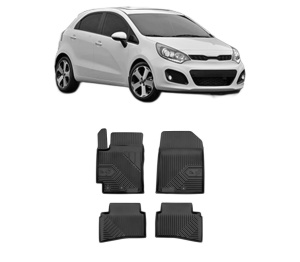 Set covorase presuri KIA RIO III (UB) din 2011-2017, auto, din cauciuc thermoplastic, KIA - Img 2